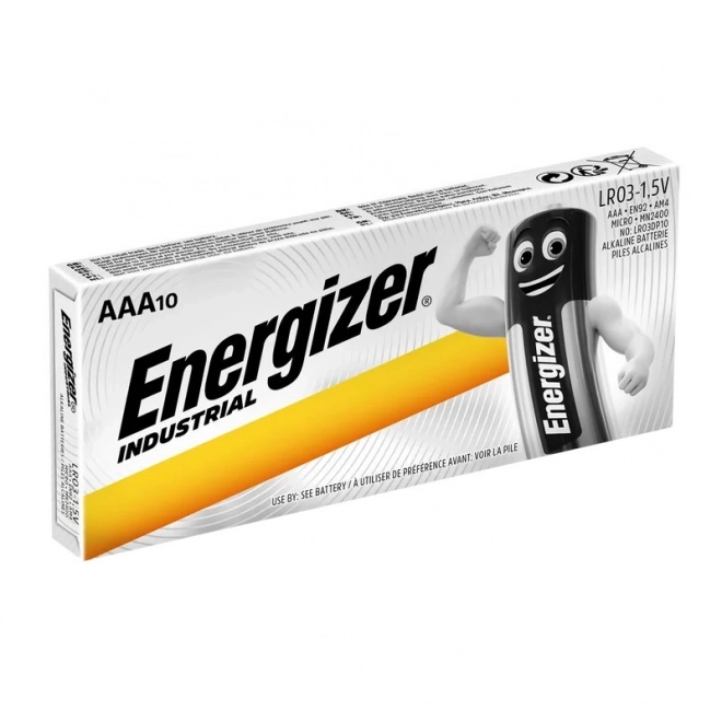 Průmyslové alkalické baterie AAA LR03 10 ks