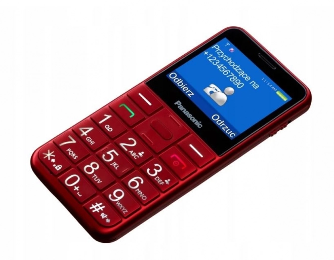 Telefon pro seniory KX-TU155 červený
