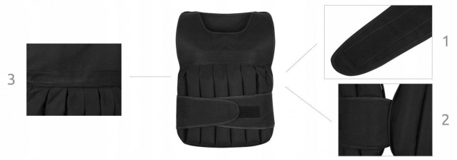 Zátěžová vesta 15 kg