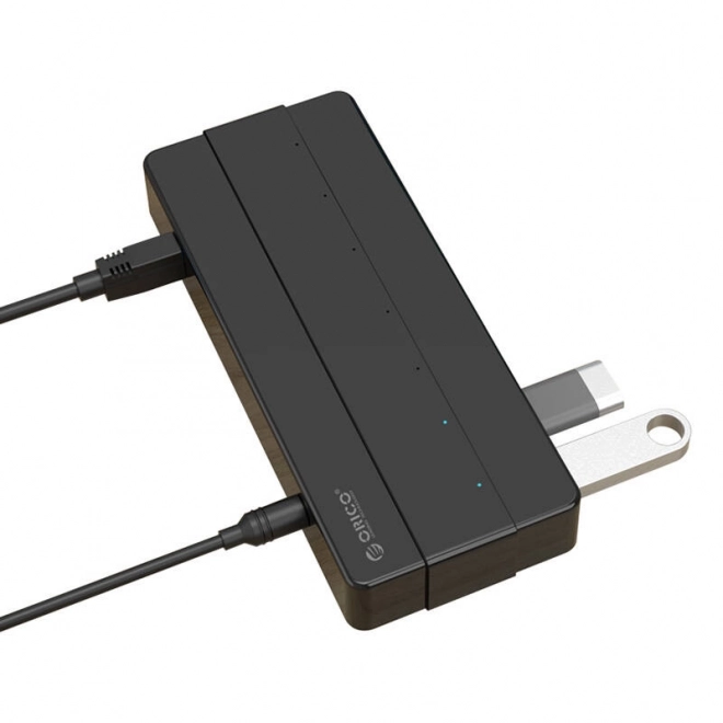 Orico rozbočovač USB 3.0 (7 portů, černý)