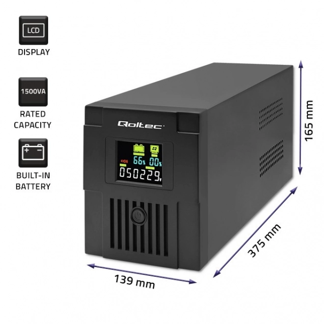UPS | Monolit | 1500VA | 900W | LCD | USB