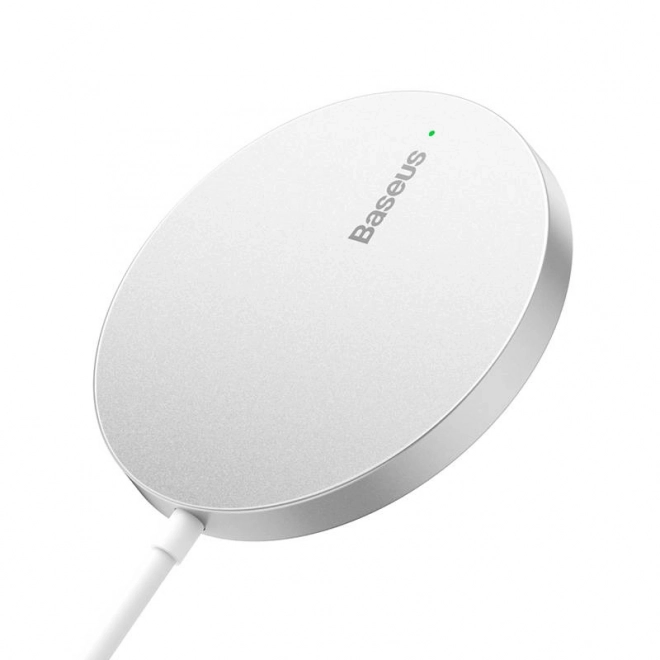 Magnetická bezdrátová nabíječka Baseus Simple Mini3 15W (stříbrná)