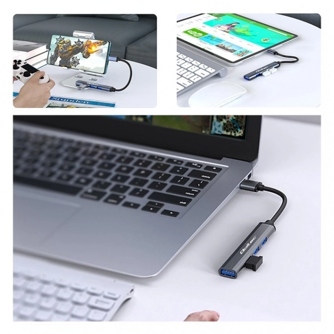 HUB adaptér USB-C 3.1 4v1 | USB 3.0 | 3x USB 2.0