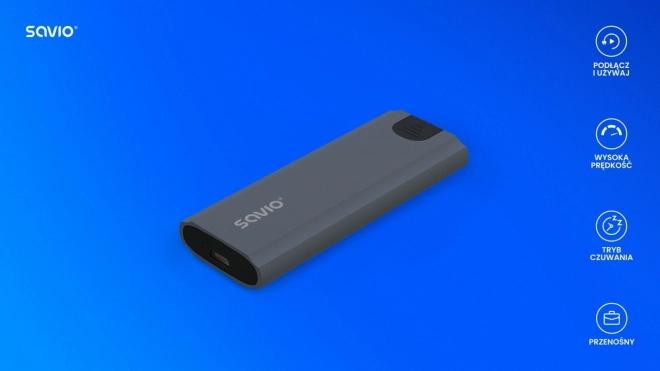 Externí obudova na M.2 SSD NVMe Savio