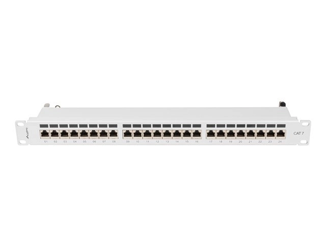 Patch panel 24 portů Cat 7 pro rack