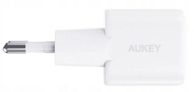 Bílá GaN USB-C nabíječka Aukey Omnia II Mini 30W