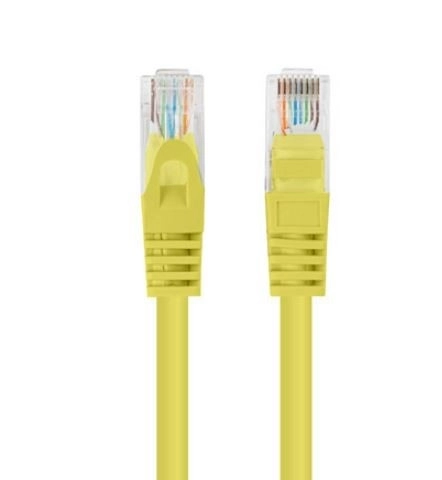 Žlutý patchcord kat. 5e UTP 3m 10 ks