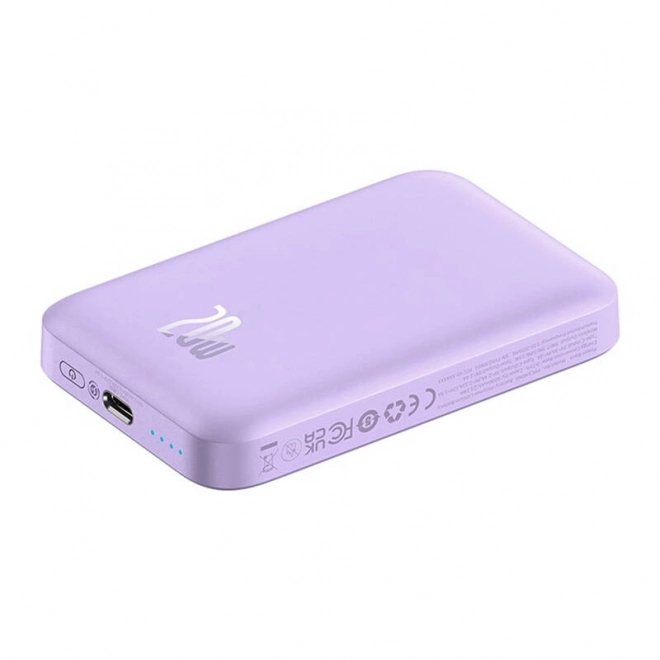 Mini powerbanka Baseus 6000 mAh 20W fialová