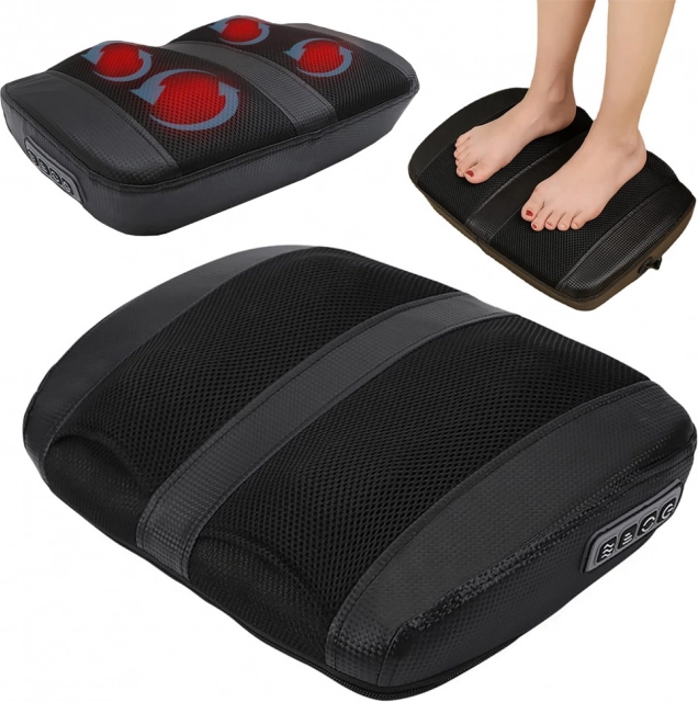 Elektrický shiatsu masážní přístroj na nohy s vyhříváním