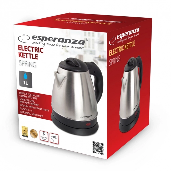 Rychlovarná konvice Spring 1,0 l inox
