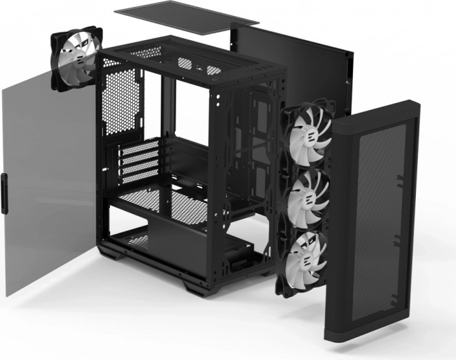 Snadný přístup díky skleněnému panelu