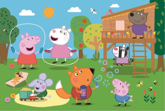 Puzzle Trefl Švinka Peppa 24 Maxi Zábava na palouku
