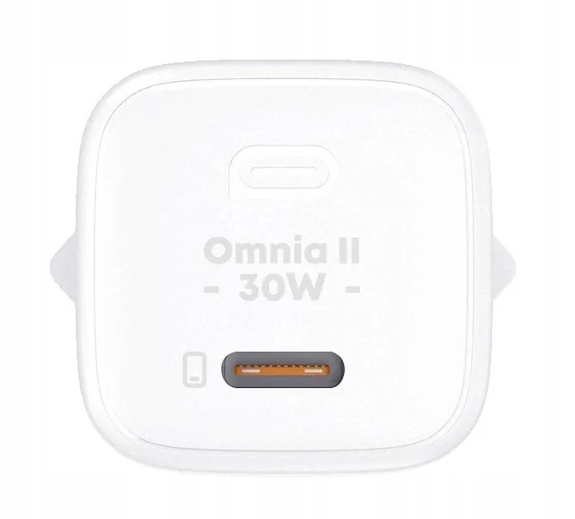 Bílá GaN USB-C nabíječka Aukey Omnia II Mini 30W