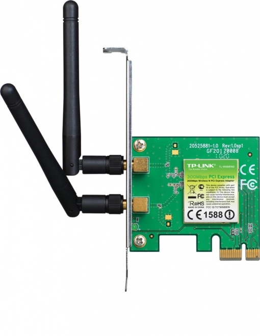 WN881ND WiFi N300 adaptér (2,4GHz) PCI-E 2x2dBi (SMA) BOX