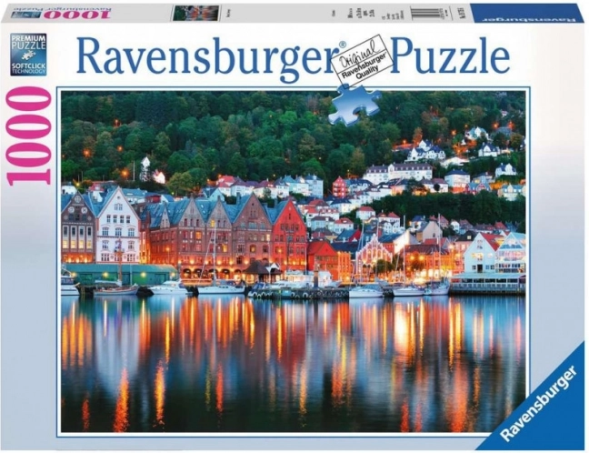 Ravensburger puzzle Bergen, Norsko – 1000 dílků