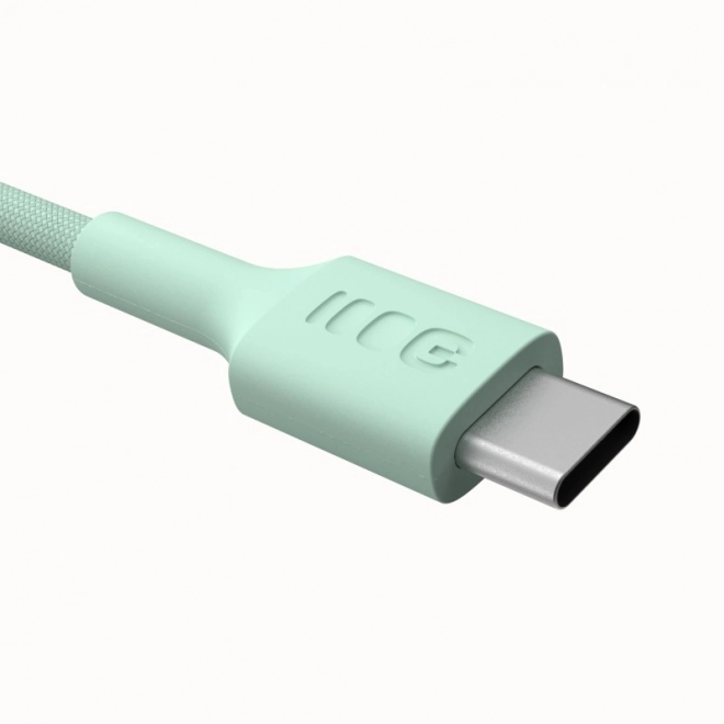 Kabel PowerStream USB-C-USB-C 100W oplocený 1,2m zelený