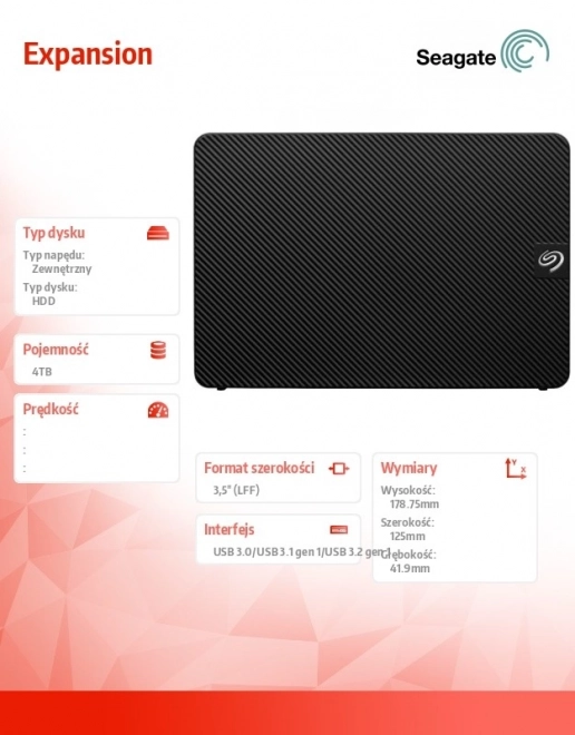 Expansion 4TB 3,5 externí disk STKP4000400 černý