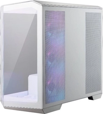 Skříň MAG PANO M100R PZ bílá s temperovaným sklem a USB