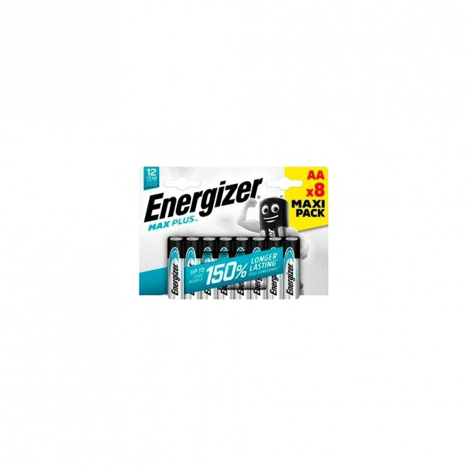 Alkalické baterie Energizer Max Plus AA 8 ks