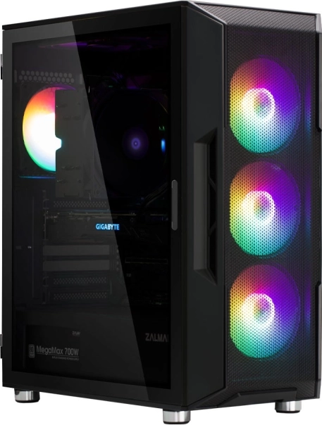Počítačová skříň I3 Neo ATX Mid Tower RGB, černá