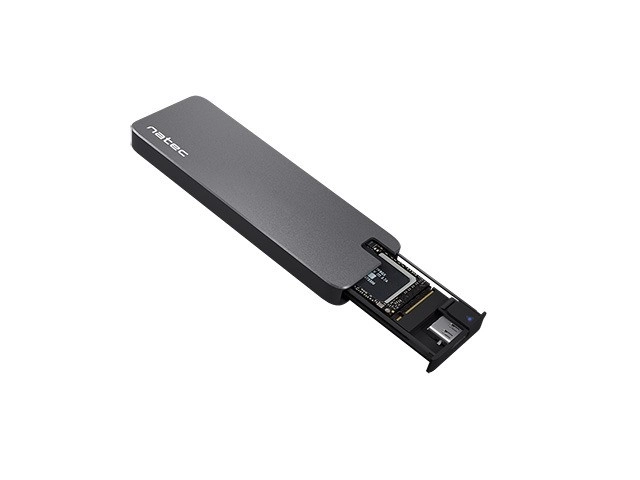 Hliníkový externí box pro SSD M.2 NVMe NATEC rhino s USB‑C 3.2 gen 2 (10 Gb/s)