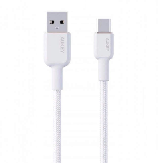 Kabel Aukey CB-NAC1 USB-A na USB-C 1 m (bílý)