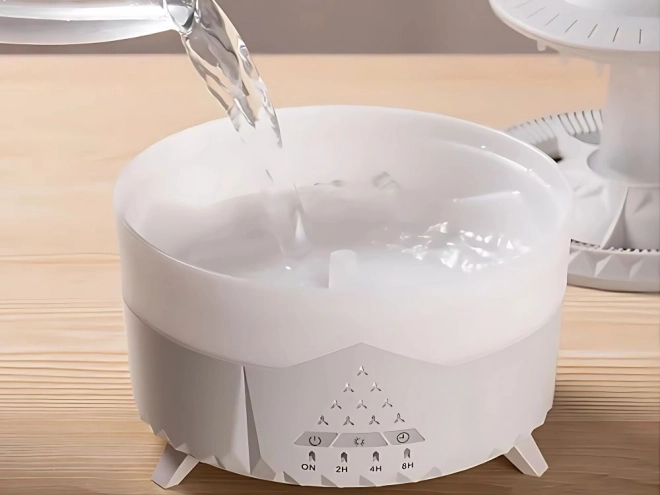 Zvlhčovač vzduchu a aromatický difuzér ve tvaru UFO