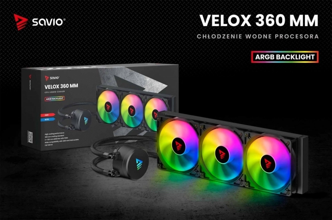 Vodní chladič Savio VELOX 360 MM s RGB