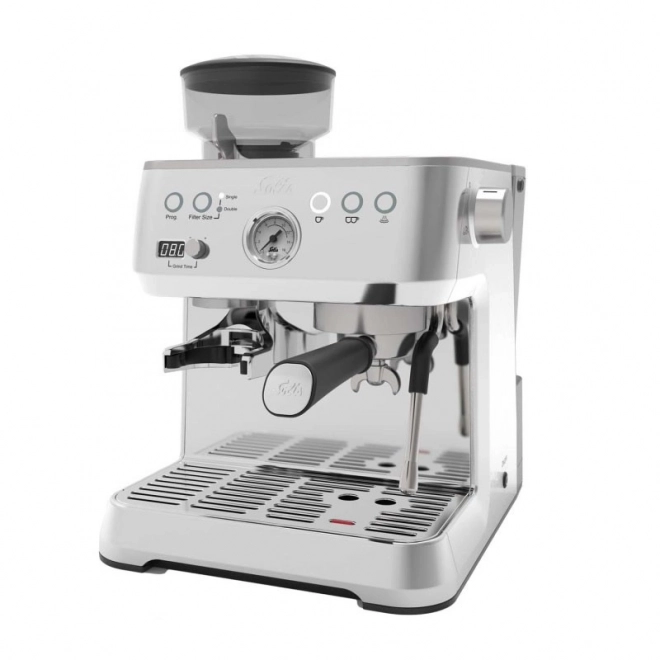 Espresso kávovar Solis Grind & Infuse Perfetta stříbrný