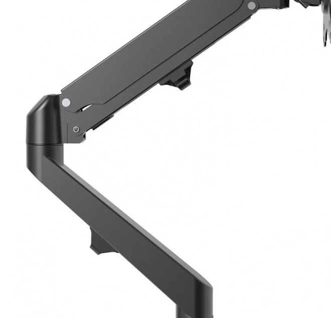 Plně pohyblivý stolní držák pro dva monitory Neomounts