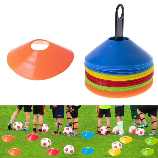 Tréninkové kužely v síťce - 50 kusů
