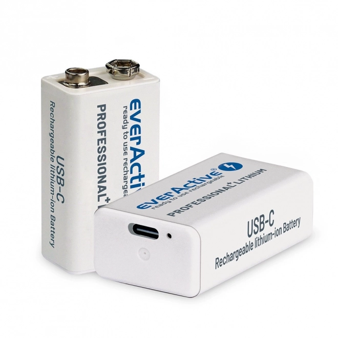 Li-ion baterie 6F22/9V 550 mAh USB-C