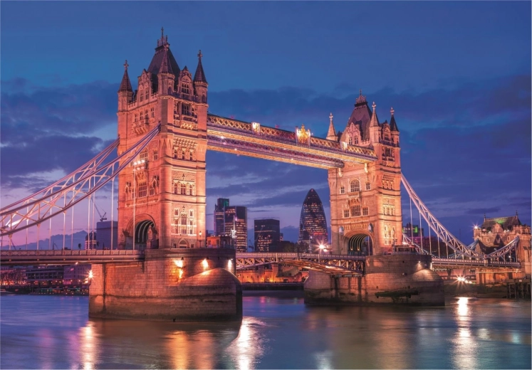 Puzzle 1000 dílků high quality, Tower Bridge v noci