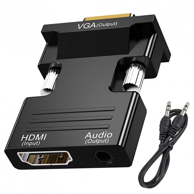 Adaptér HDMI na VGA D-Sub s audio