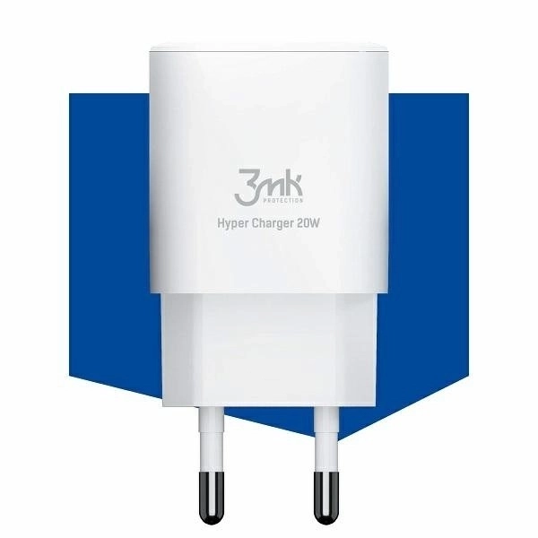 Nabíječka 20W 1xUSB-C +USB-A PD QC bez kabelu Bílá