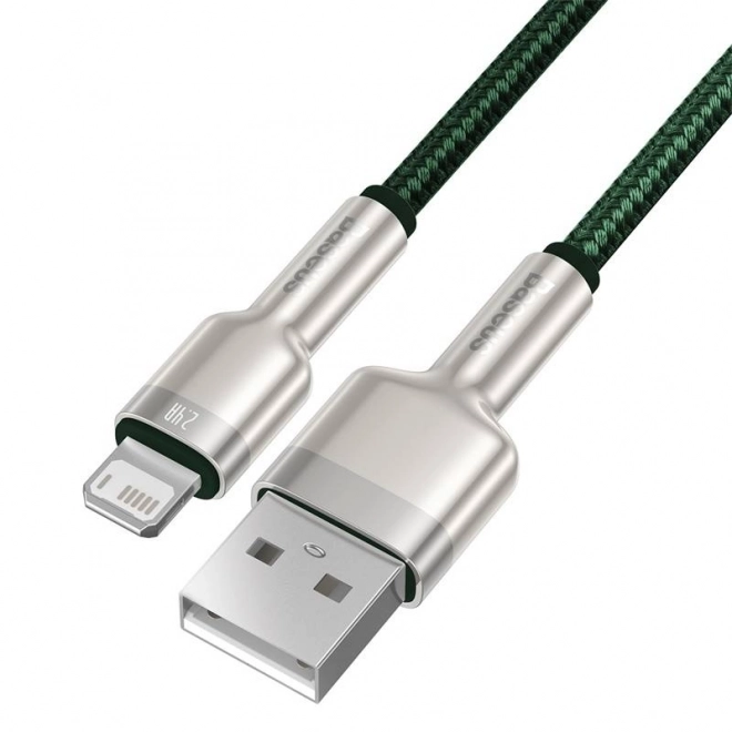 Kabel USB pro Lightning Baseus Cafule, 2,4A, 2m (zelený)