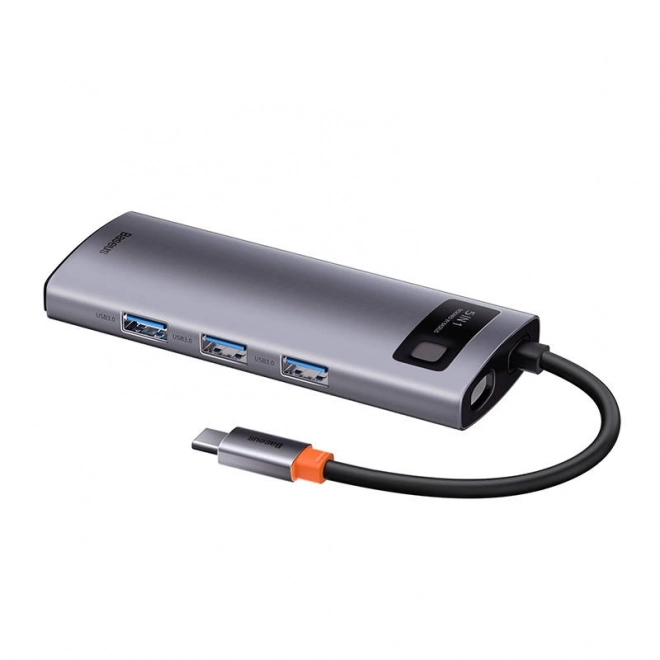 Hub 5v1 Baseus Metal Gleam Series, USB-C na 3x USB 3.0 HDMI USB-C PD