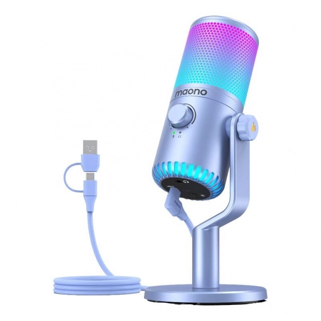 Mikrofon Maono DM30RGB Fialový