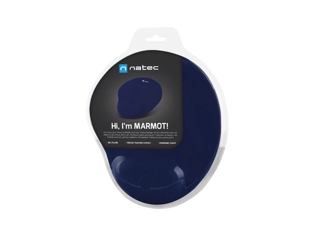 Gelová ergonomická podložka pod myš MARMOT navy blue