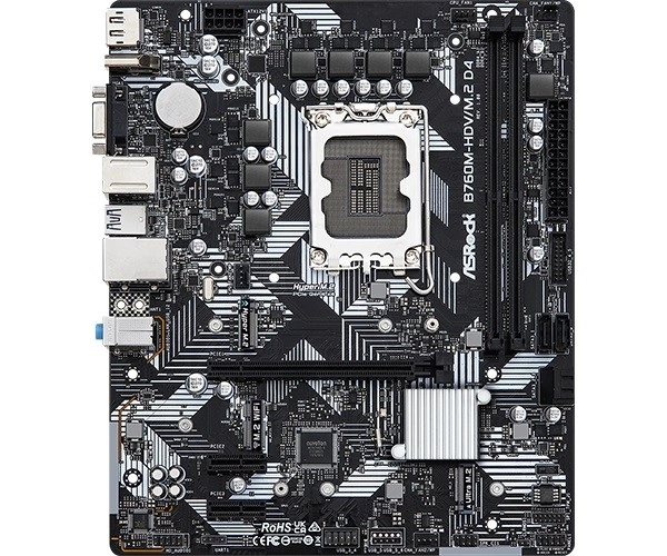 Základní deska B760M-HDV/M.2 D4 s1700 2DDR4 DP/HDMI mATX