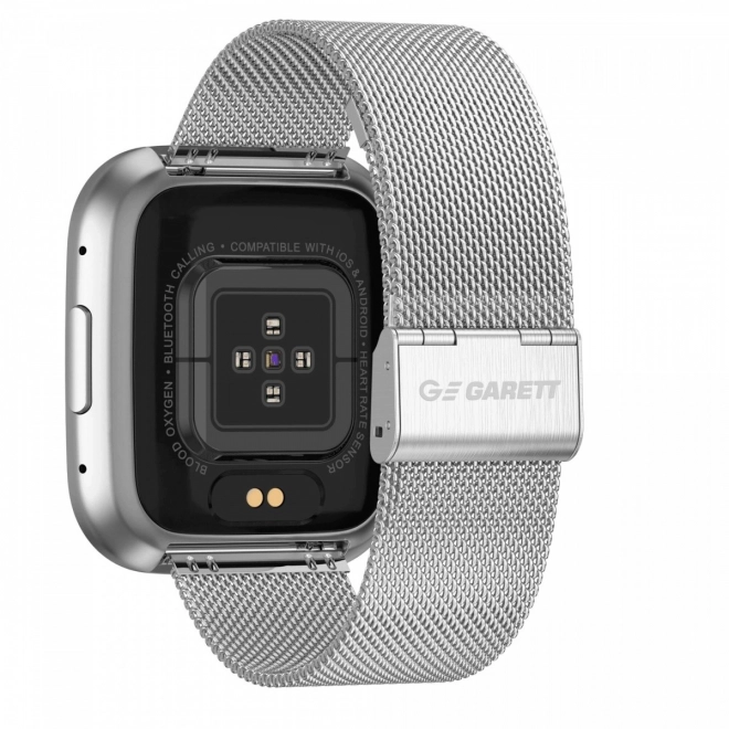 Smartwatch Garett luxusní styl v ocelově stříbrné barvě