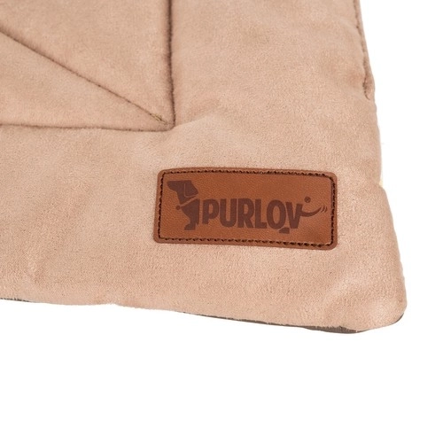 Purlov cestovní pelíšek pro psy a kočky, hnědý 77 × 59 × 3 cm