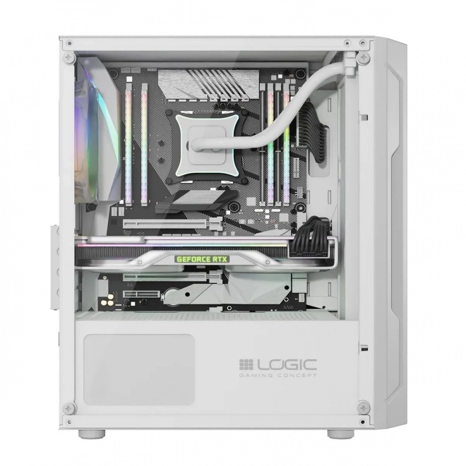 Počítačová skříň LOGIC Aramis ARGB Mini bílá