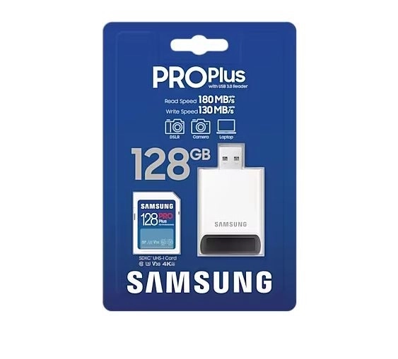 Paměťová karta SD PRO Plus MB-SD128SB/WW 128GB + čtečka