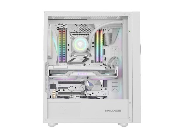 Genesis Diaxid 605 ARGB MIDI TOWER kryt USB-C Bílá