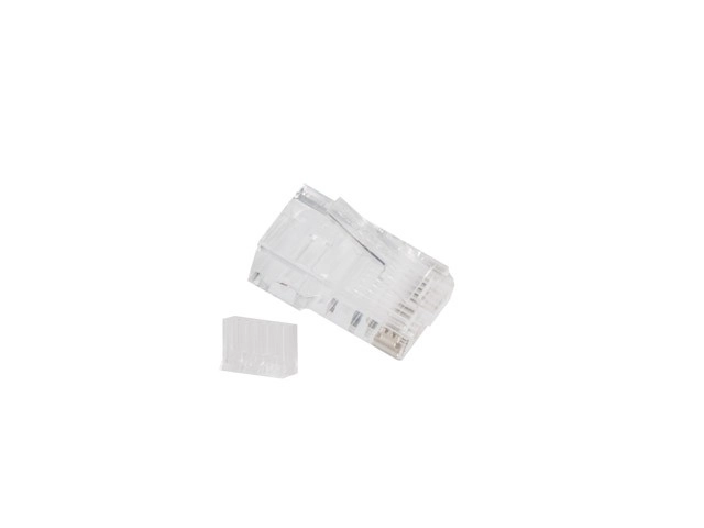 Neekranované RJ45 konektory kat.6 UTP s vodítkem 100 ks