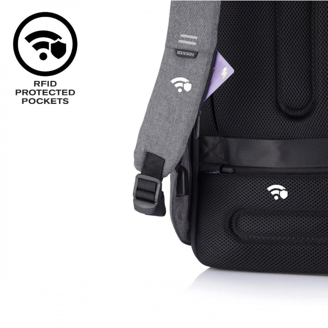 Antikrádežový batoh Bobby Hero XL šedý