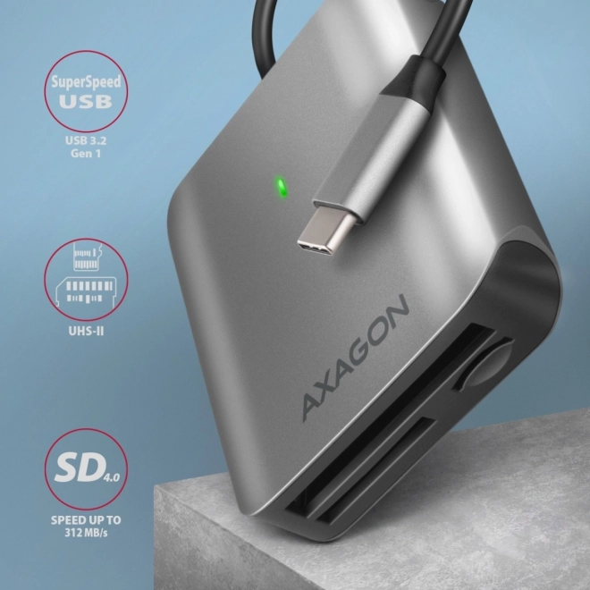 Externí čtečka karet USB-C 3.2 Gen 1 se třemi sloty