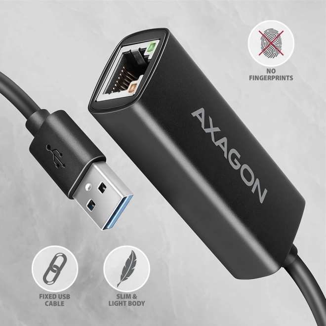 ADE-AR Gigabitový adaptér Ethernet, USB-A 3.2 Gen 1, automatická instalace