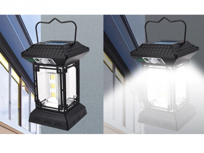 Solární lampa s pohybovým senzorem a dálkovým ovládáním